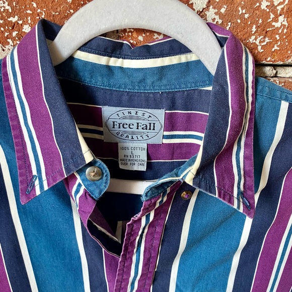 90s men’s striped button down - Picture 8 of 8